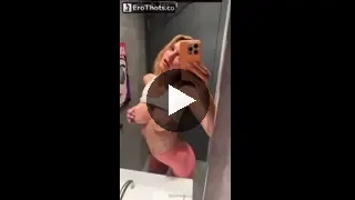 Hayley Maxfield public restroom strip