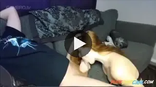 Milkbladders - Sexy Redhead Blowing & Swallowing